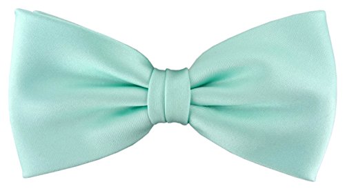 TigerTie Pajarita satén en helles menta verde monocromo + caja