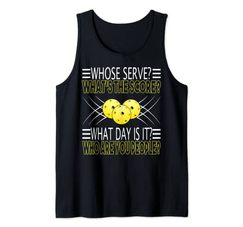 ¿Quiénes son ustedes - Funny Pickleball Camiseta sin Mangas