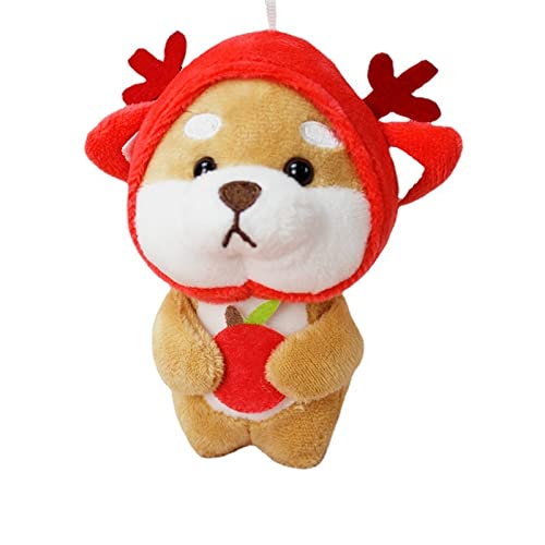 YYHMKB Transforme en Shiba Inu colgante de dibujos animados Shiba Inu juguete de peluche regalo llavero