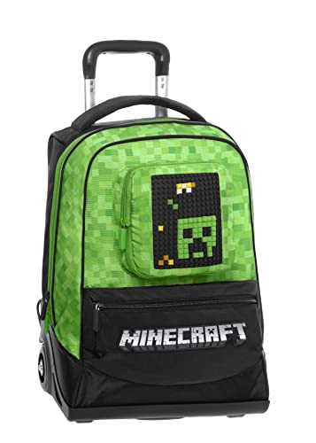 Panini Franco Cosimo Mochila Trolley, Maleta Unisex Niños Y Niños, Verde Negro, Talla Única, Verde y Negro, Talla única, Casual