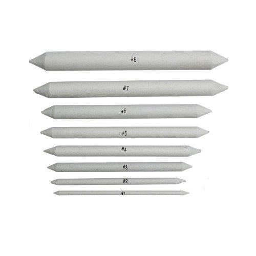 8 pieza Papel Limpiaparabrisas Set Varios. Diámetro difumino para pastel, Carbón de caracteres, etc.