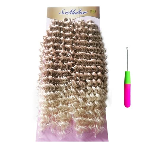 RITMO- Pelo sintético Rizado para Crochet Braids (T27-613 Rubio Degradado)