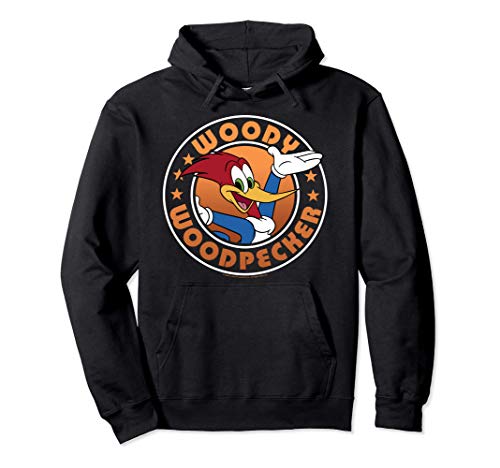 Woody Woodpecker Circular Stamp Sudadera con Capucha