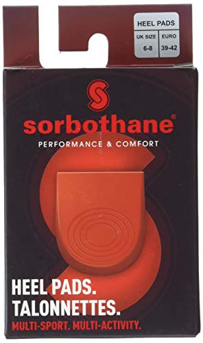 Sorbothane 091567106, Almohadillas para el talón para botas de fútbol, corredores y caminantes, 39-42