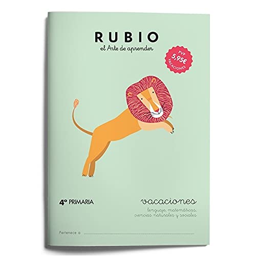 RUBIO VACACIONES - 4º PRIMARIA - 9788415971641 (Vacaciones RUBIO)