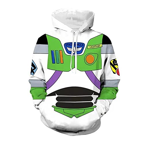 Sudaderas con Capucha for Hombre Toy Story Woody Zip Up Hoodie for Adolescentes Sudadera con Capucha Chaqueta Pantalones de Dibujos Animados Pijamas (Color : Y4, Size : 5XL)