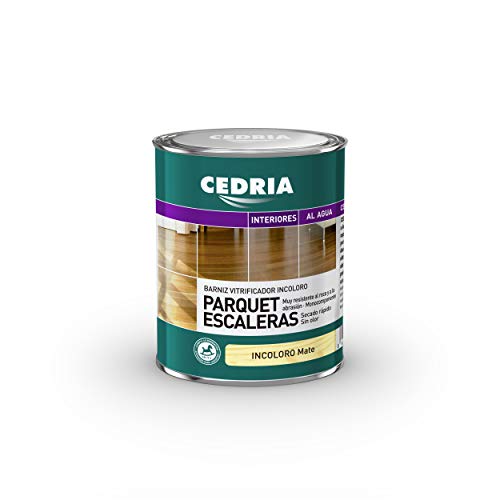 MATE Barniz Parquet Escaleras Cedria Incoloro (750 ml) AL AGUA