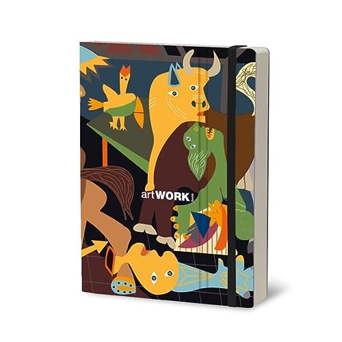 Stifflex Picasso - Cuaderno de dibujo (A5, papel en blanco, 15 x 21 cm, 192 páginas, papel en blanco), color marfil