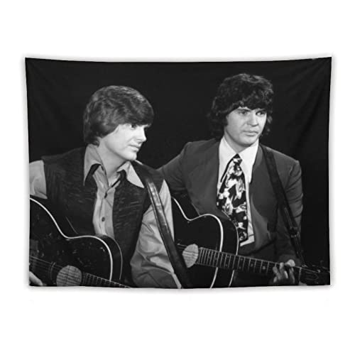 DEODEO Póster de The Everly Brothers, arte pictórico de cantante, 6 tapices de arte de pared, pintura de poliéster, obras de arte, decoración moderna, tapices de dormitorio, 60 x 80 pulgadas
