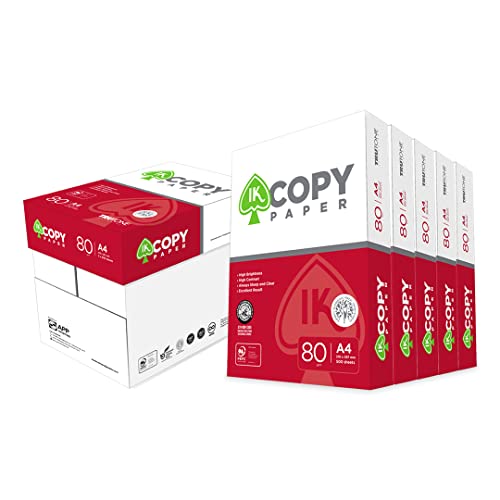 Folios Marca Copy Paper | 1 Caja con 5 paquetes de 500 hojas (2.500 folios) | DIN A4 y 80 grs | Paquetes para Oficina, Hogar | Folios para Impresoras Láser y de Inyección-Fotocopiadora-Fax