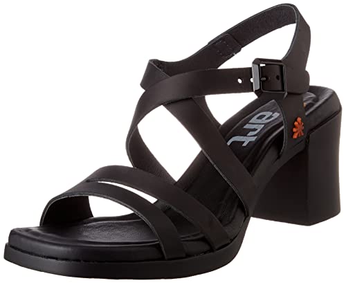 Art Cannes, Sandalia con talón Mujer, Black, 39 EU