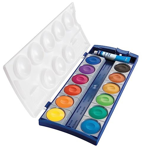 Acuarela pelikan k12 estuche plastico 12 colores