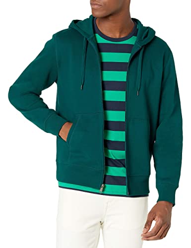 Amazon Essentials Sudadera de Forro Polar con Capucha y Cierre de Cremallera Completo (Disponible en Tallas Grandes y Largos Especiales) Hombre, Verde Bosque, XXL