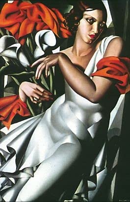 Lienzo calidad museo, poster o lamina para enmarcar, 19, Tamara de Lempicka - 70 x 50 cm, LIENZO CANVAS MUSEUM 400 GRS