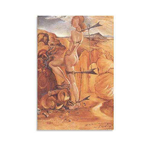 Disfraz con cola de bacalao de Salvador Dali Pintura Obras de Arte Impresión Póster Arte de Pared Pintura Lienzo Decoración Hogar Pósteres 20 x 30 cm
