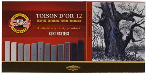 Koh-I-Noor Toison D'or - Estuche de Pinturas Pastel (12 Unidades) 8592G