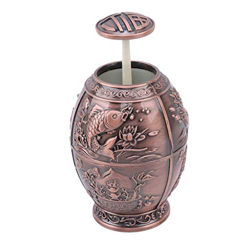 WPCASE Palillero Palillero Automatico Palilleros Palilleros Originales Empujar Palillo Titular Palillero Caja De Palillos Retro Pop Up Palillos Utensilios De Cocina Regalo Original Red Copper