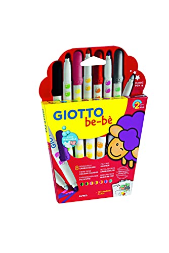 Giotto Be-Bè Súper Rotuladores Cambiacolor. Estuche 8 Uds.
