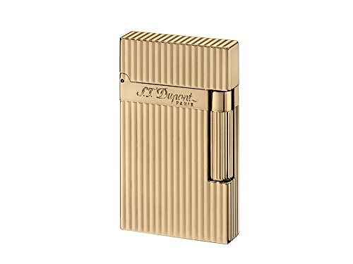 S.T. Dupont Encendedor Montparnasse Line 2 Bañado en oro de 24 quilates