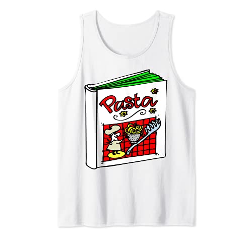 Pasta Cocinar Libro de Dibujos Camiseta sin Mangas