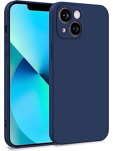 MyGadget Funda para Apple iPhone 13 Mini en Silicona TPU - Carcasa de Doble Capa - Case Resistente Antigolpes y Anti choques - Ultra Protectora Azul Oscuro