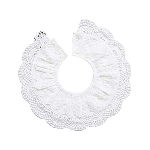 LaoZan Cuello Redondo Encantador Impresión Babero Toalla de Saliva para Bebé Portátil Comodo Unisexo Infantil Baberos (Estilo 20,Diámetro externo: 27cm)