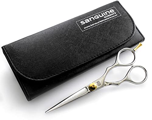 Sanguine - Tijeras de peluquería (14 cm) + estuche de presentación