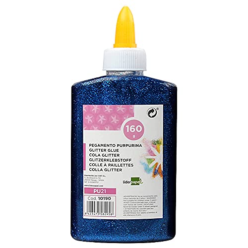 Purpurina Pegamento Fantasia Azul metalizado Bote de 160 gr.