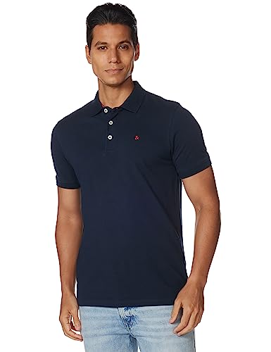 Jack & Jones Jjepaulos Polo SS Noos, True Navy Blue, L para Hombre