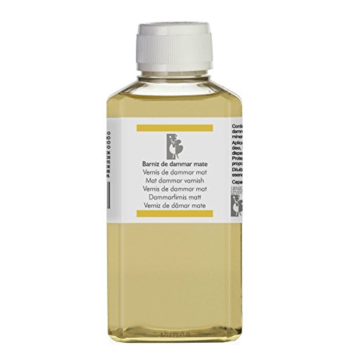 Lienzos Levante Barniz de Dammar Mate, Botella de 250 ml