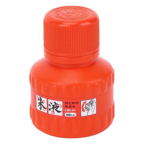 Tinta roja, 3x7x5cm pintura roja pigmento tinta compacta portátil brillante para dibujar