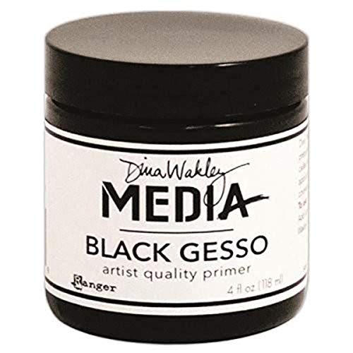 Ranger Gesso acrílico, en Bote de 120 ml, Multicolor, Black
