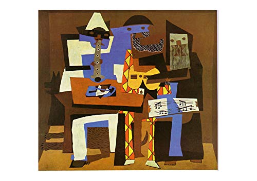 Spiffing Prints Pablo Picasso Three Musicians - Póster (3 músicos), color mate