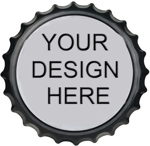 Carteles de chapa de metal personalizados, tapa de botella personalizada, pintura de hierro, placa de metal retro vintage con su texto para el hogar, cocina, garaje, tienda, decoración de 14 