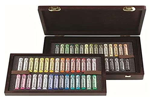 REMBRANDT CAJA MADERA 60 PASTELES