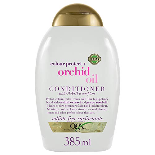 OGX, Acondicionador Aceite de Orquídea, Cabellos Teñidos, 385 ml