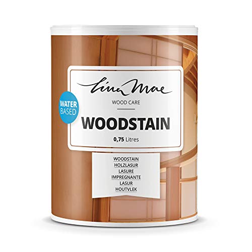 Lasur Barniz con Acabado Mate al Agua - Tinte Protector de Madera de Poro Abierto para Decorar y Proteger Madera Nueva o en Restauración Ideal para Sillas, Puertas, Mesas, etc (750 ml, Incoloro)