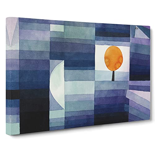 Paul Klee - Lienzo de pintura clásica para pared, listo para colgar, cuadro enmarcado para sala de estar, dormitorio, decoración de oficina en casa, 24 x 16 pulgadas (60 x 40 cm)