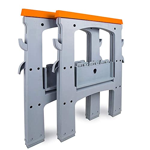 Amazon Basics - Caballete plegable - 408 kg - Pack de 2