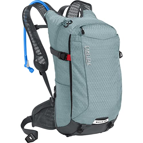 CamelBak Mochila de hidratación para Mujer M.U.L.E. Pro 14 con 3L/100oz de Reserva, Unisex Adulto, Azul Mineral/CARBONERA, 14L