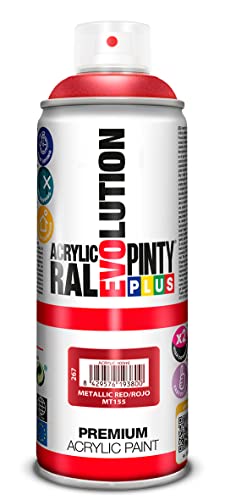 Pintura spray Acrílica EVOLUTION Metalizada 520cc Rojo MT155