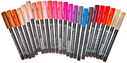 Sakura KOI Coloring Brush Set 48 - Pack de 48 rotuladores, Punta pincel