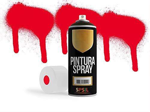 MovilCom® - Pintura en spray color Rojo, 400ml, mod.8580