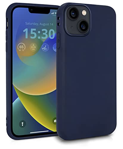 MyGadget Funda para Apple iPhone 14 en Silicona TPU - Carcasa Slim & Flexible - Case Resistente Antigolpes y Anti choques - Ultra Protectora - Azul Oscuro