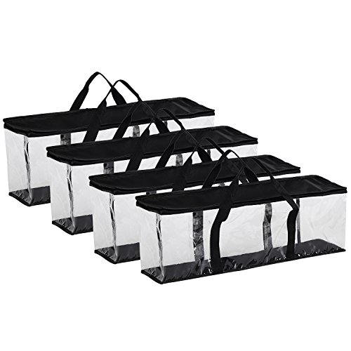 Fasmov Juego de 4 bolsas de almacenamiento para DVD con capacidad para hasta 160 DVD (40 cada bolsa).