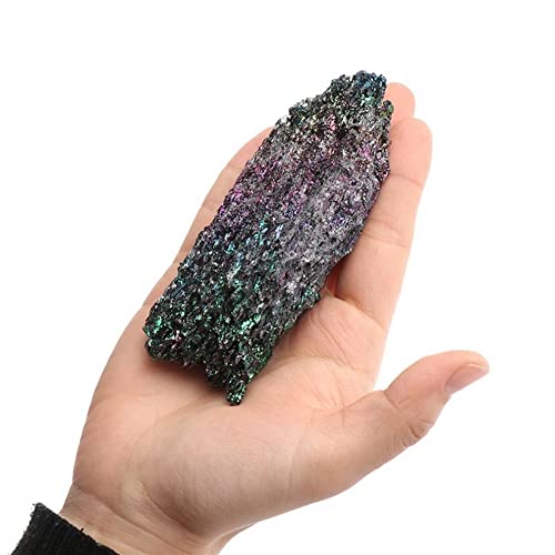 magia natural Espécimen de piedra natural de carborundo de colores, carburo de silicio, cristal de cuarzo negro, muestra Mineral, regalos for decoración del hogar ( Color : 30-50g , Size : 1 Piece )
