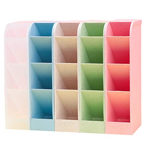Organizador de escritorio, Lre Co. 5 piezas organizador de escritorio para lápices, multifuncional organizador de rotuladores de boligrafos organizador lapices para útiles escolares y domésticos