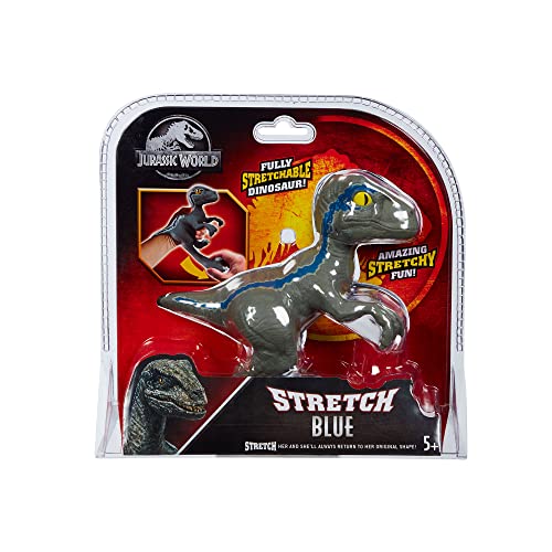 Stretch - Line, Jurassic World Raptor, muñeco de Dinosaurio Velociraptor elástico Que se estira, Figura de Juguete para niños y Fans de la película Parque Jurásico, antiestrés, (TR200000)