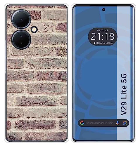 Tumundosmartphone Funda Silicona para Vivo V29 Lite 5G diseño Ladrillo 01 Dibujos