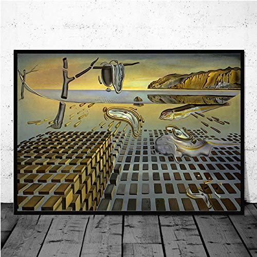 CloudShang Salvador Dali Salon de Decoracion De la Lona Pintura Extraño Cuadros de ensueño Poster Abstracto Surrealista Pared Arte Impresiones Vintage Cubismo Cuadros Salon Oficina Pared Arte G30141